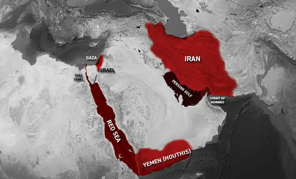The tensions in the Middle East are impacting the risks associated with maritime traffic.